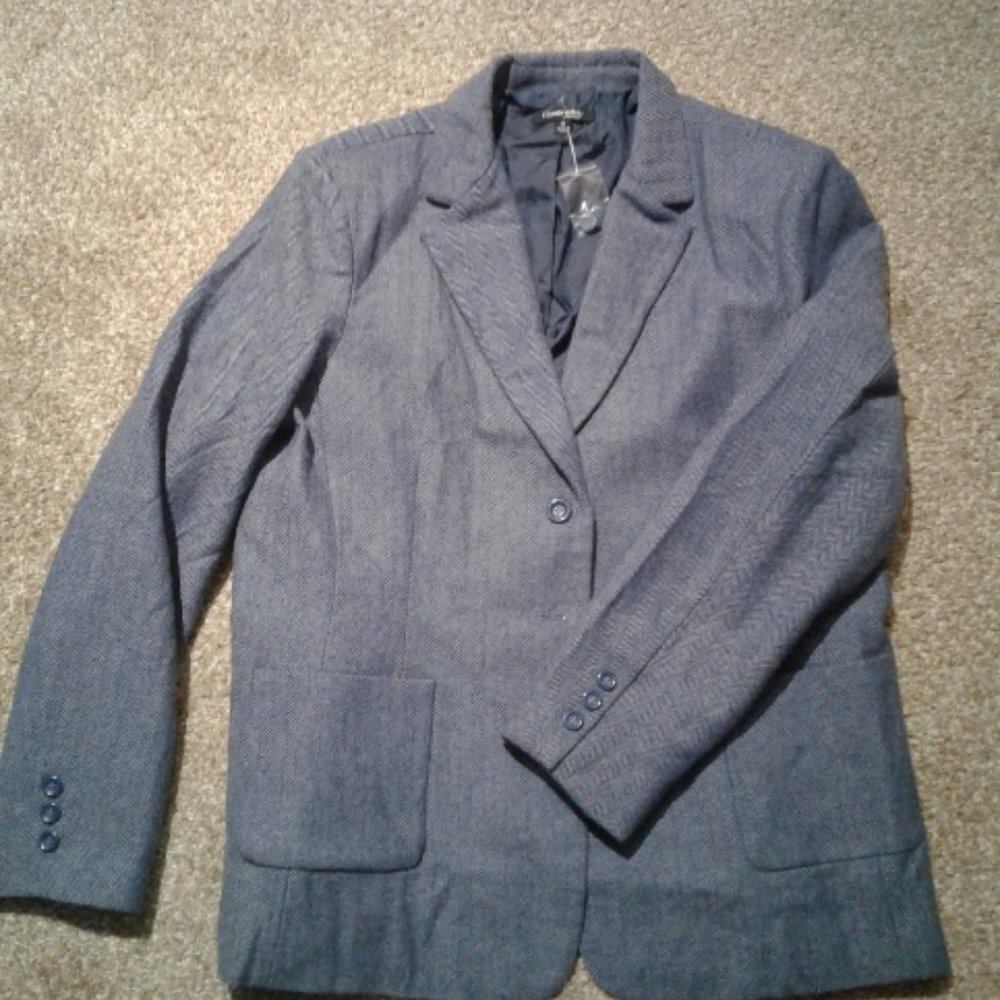 Herringbone Blue/Grey Blazer